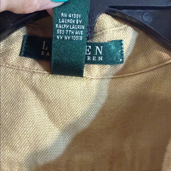 Ralph Lauren linen safari khaki shirt dress 12 - Picture 5 of 7